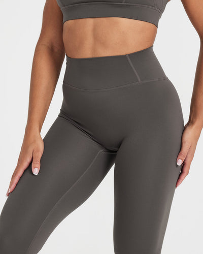 Ladies Leggings with triangle gusset - Deep Taupe
