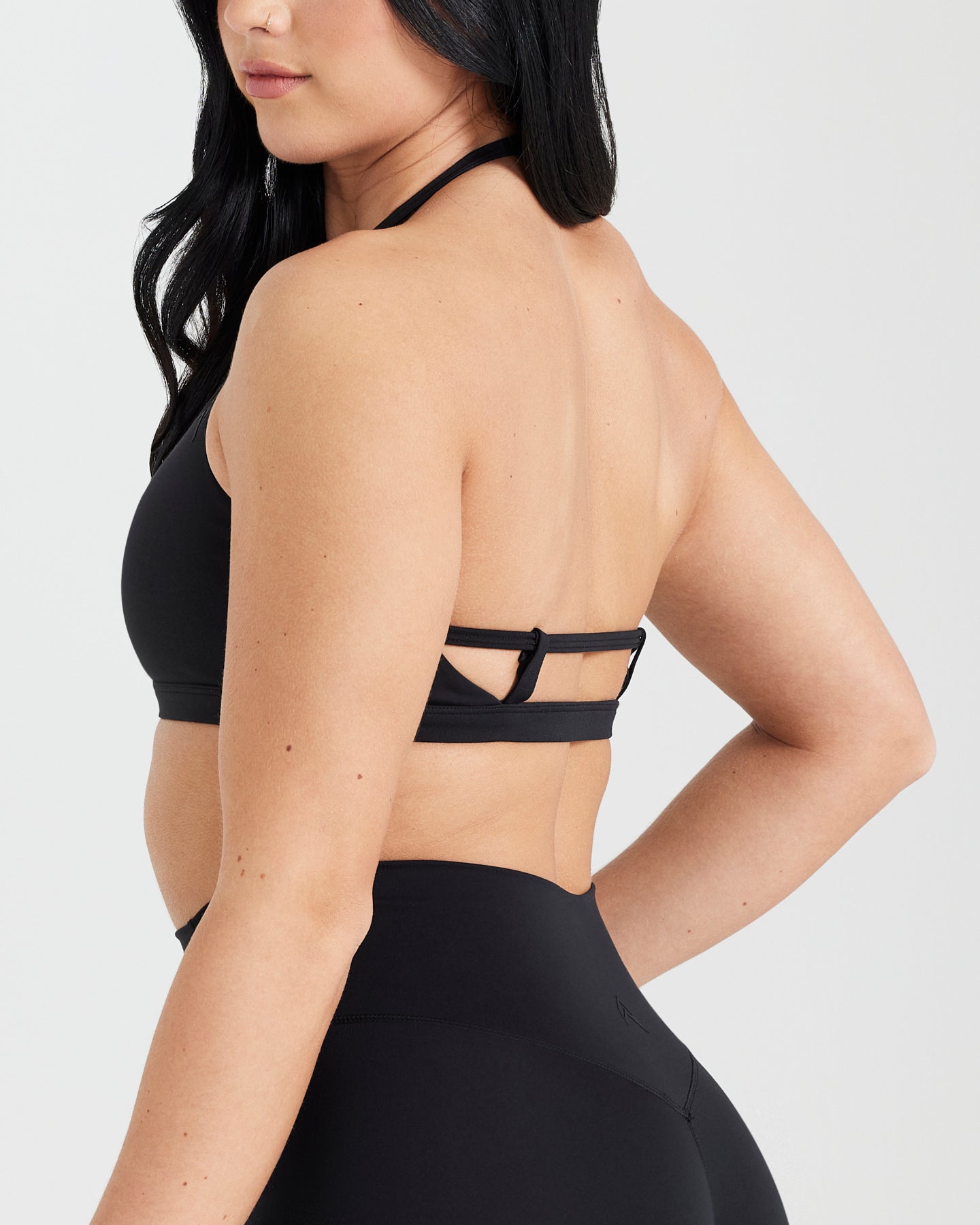 Black outlet strappy bralette