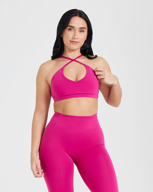 Oner Modal Timeless Strappy Bralette | Fuchsia