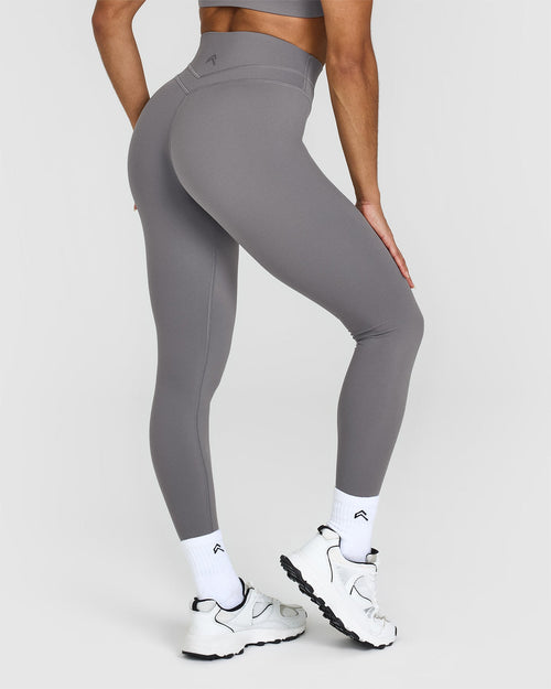 Green Sports Leggings High Rise - Pine Green