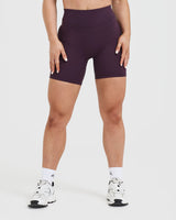 Unified High Waisted Shorts 6" | Blackberry Purple