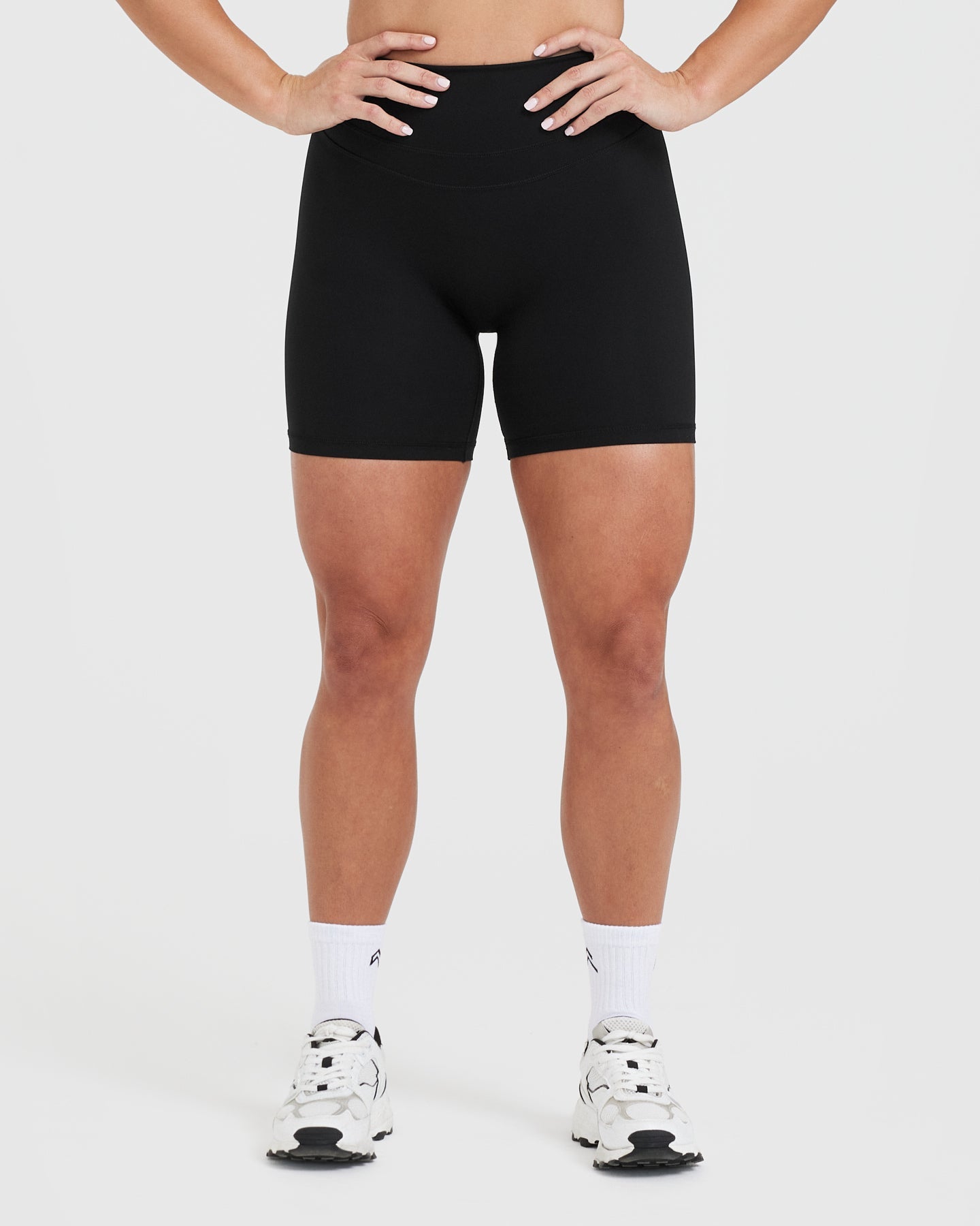 Extra Strong Compression Micron Shorts with High Waisted Tummy Control  Black XS