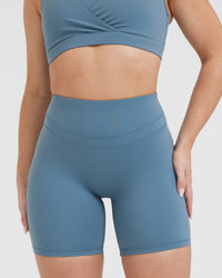 Unified High Waisted Shorts 6" | Moonstone Blue