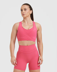 Unified Layered Sports Bra | Velvet Pink