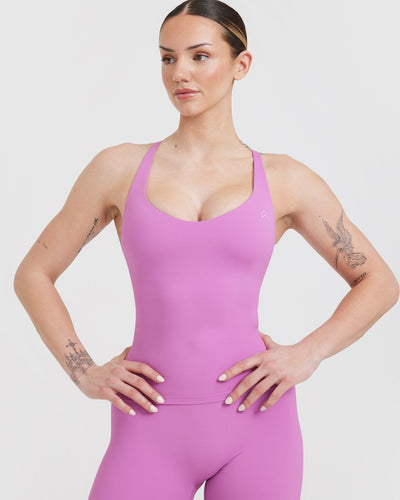 UnifiedMove™ V Neck Cross Back Vest | Orchid Purple