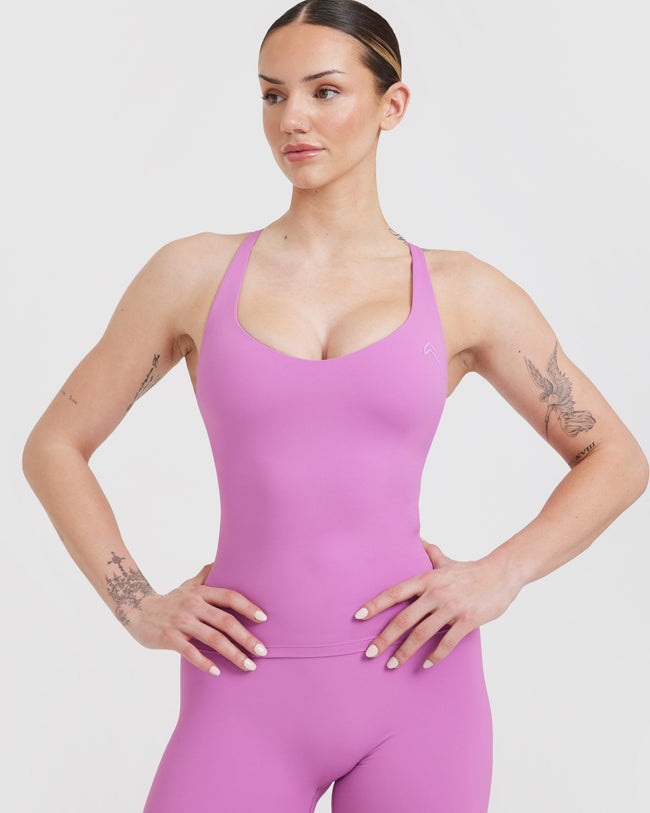 UnifiedMove™ V Neck Cross Back Vest | Orchid Purple