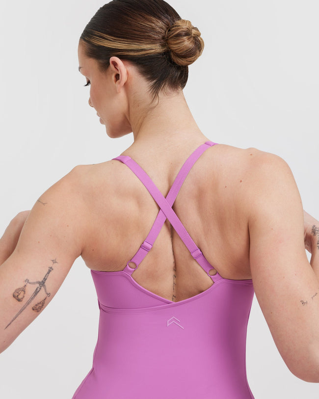 UnifiedMove™ V Neck Cross Back Vest | Orchid Purple