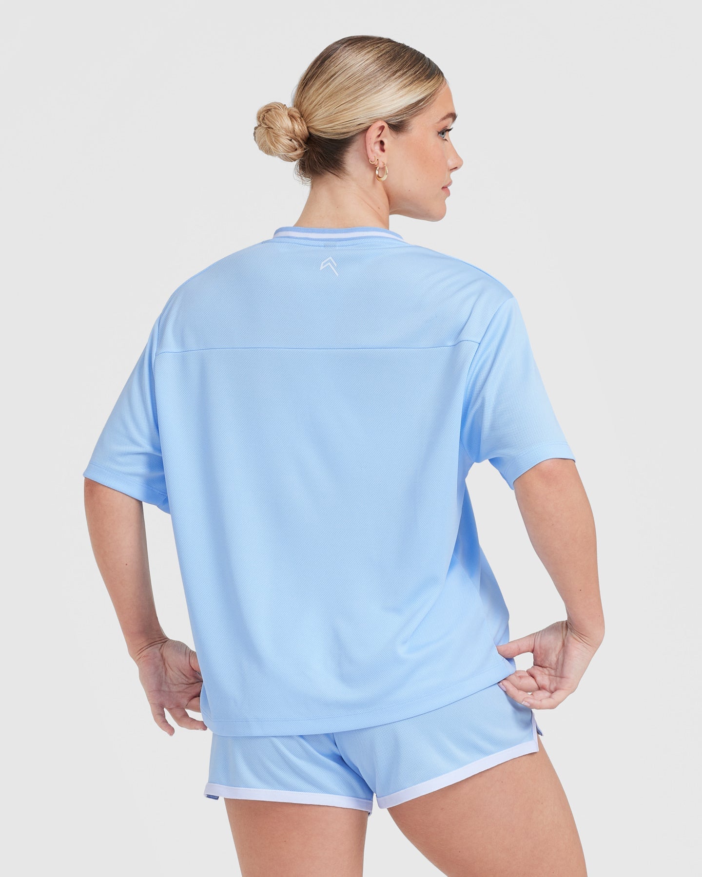 Blue V-Neck T-Shirt Women's - Powdered Blue | Oner Active