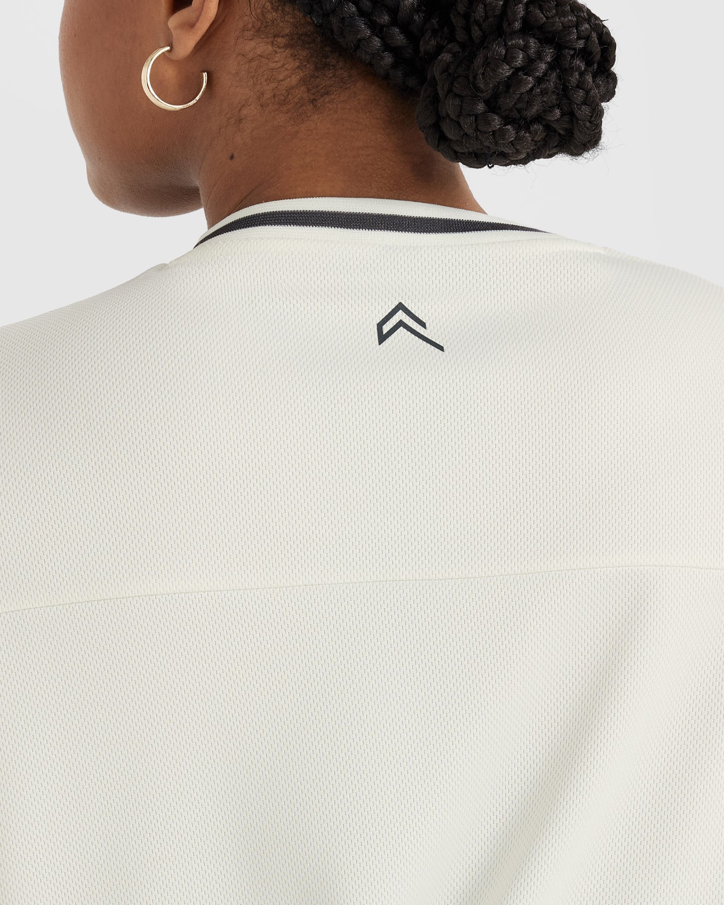 Varsity V Neck Short Sleeve T-shirt | Off White