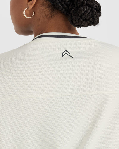 Off White V Neck T Shirt Women s Oner Active